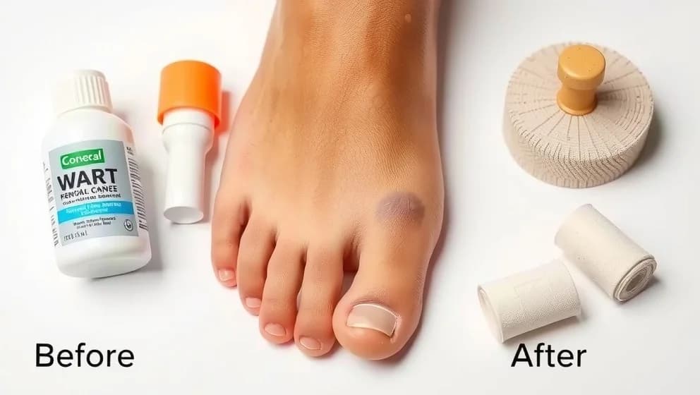 Bästa metoden för att bli av med fotvårtor