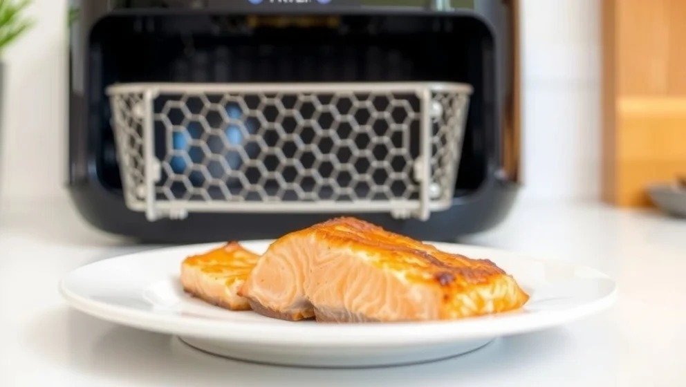 Fryst lax i airfryer på 12 minuter