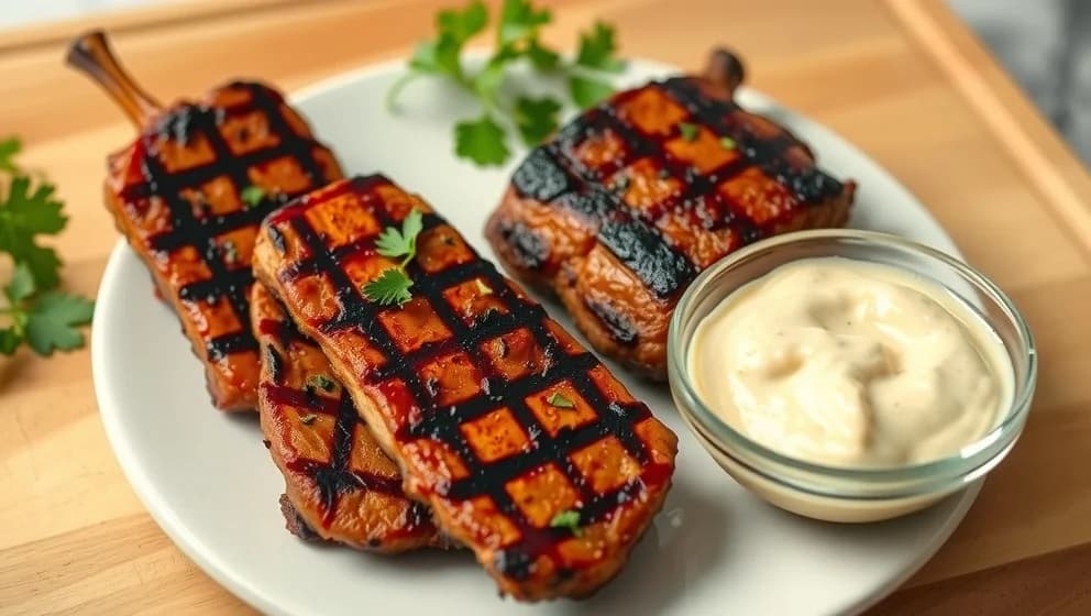 Kall sås till grillat kött som smakar bra