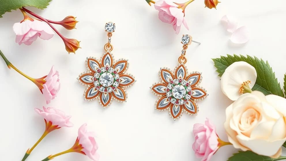 Lily och rose örhängen som passar alla